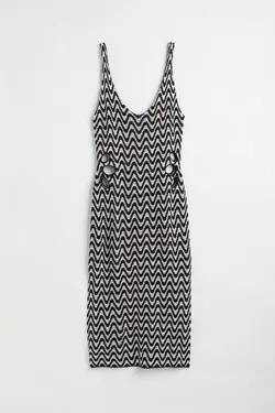 پیراهن سایز بزرگ زنانه سیاه اچ اند ام