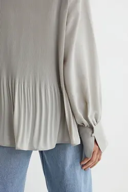 بلوز زنانه خاکستری روشن اچ اند ام