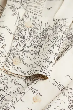 پیراهن آستین بلند زنانه بژ روشن اچ اند ام