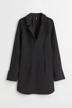 پیراهن آستین بلند زنانه سیاه اچ اند ام