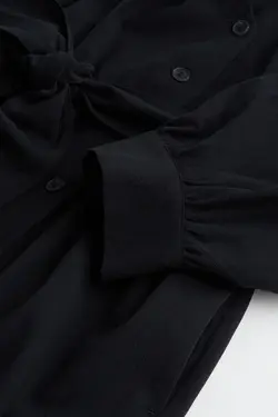 پیراهن آستین بلند زنانه سیاه اچ اند ام