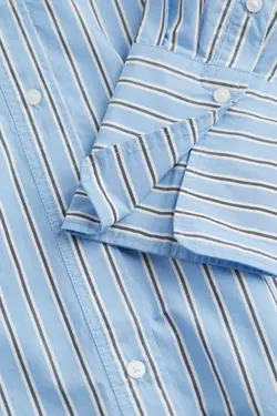 پیراهن آستین بلند زنانه آبی روشن اچ اند ام