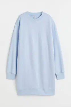 پیراهن آستین بلند زنانه آبی روشن اچ اند ام