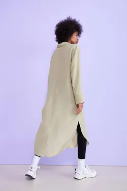 پیراهن آستین بلند زنانه بژ اچ اند ام