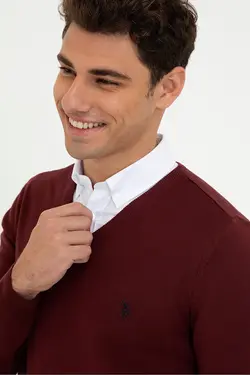 پلیور یقه هفت مردانه یو اس پولو