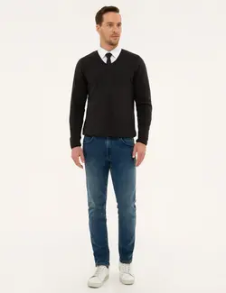 پلیور یقه گرد مردانه پییر کاردین