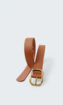 کمربند زنانه شتری استرادیواریوس