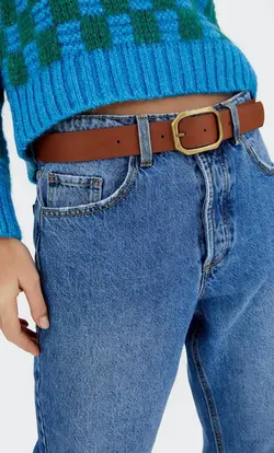 کمربند زنانه شتری استرادیواریوس