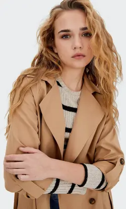 بارانی زنانه بژ استرادیواریوس