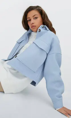 شکت زنانه آبی استرادیواریوس