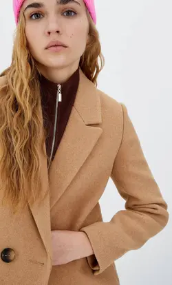 پالتو زنانه بژ استرادیواریوس