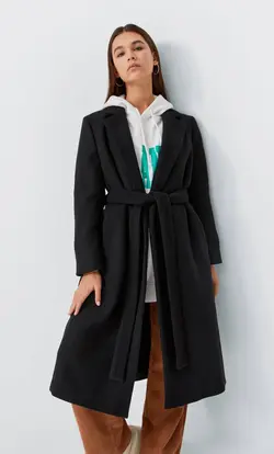 پالتو زنانه مشکی استرادیواریوس