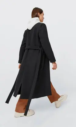 پالتو زنانه مشکی استرادیواریوس