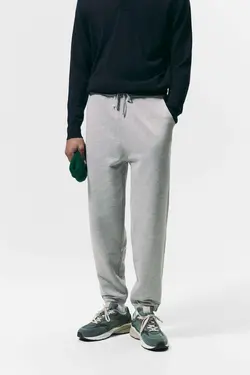 شلوار جاگر مردانه خاکستری زارا