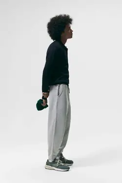 شلوار جاگر مردانه خاکستری زارا