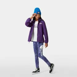 کاپشن پافر ورزشی دخترانه بنفش نورس فیس