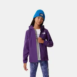 کاپشن پافر ورزشی دخترانه بنفش نورس فیس