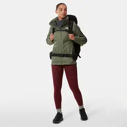 کاپشن ضد آب زنانه خاکی نورس فیس