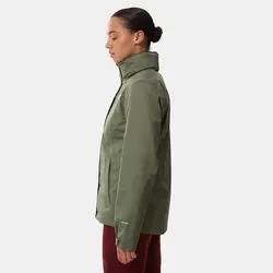 کاپشن ضد آب زنانه خاکی نورس فیس