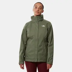 کاپشن ضد آب زنانه خاکی نورس فیس