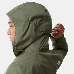 کاپشن ضد آب زنانه خاکی نورس فیس