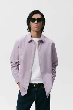 پیراهن رسمی مردانه قرمز روشن زارا