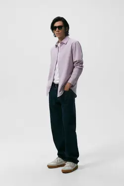 پیراهن رسمی مردانه قرمز روشن زارا