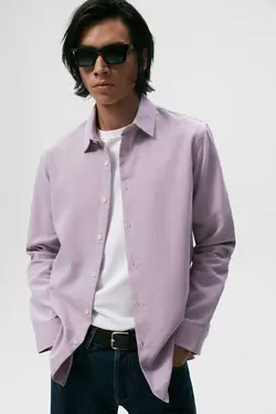 پیراهن رسمی مردانه قرمز روشن زارا