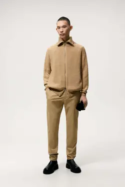 شلوار کتان مردانه بژ زارا