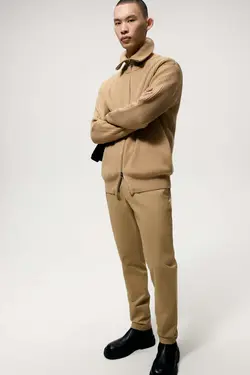 شلوار کتان مردانه بژ زارا