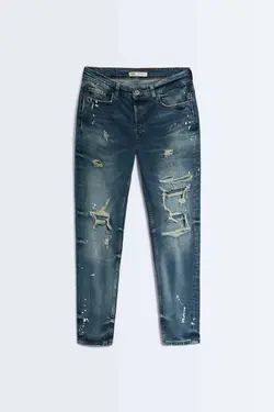 شلوار جین جذب مردانه آبی زارا