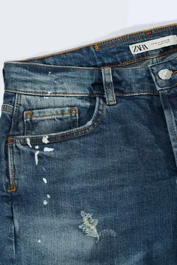 شلوار جین جذب مردانه آبی زارا