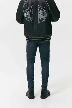 شلوار جین جذب مردانه خاکستری زارا