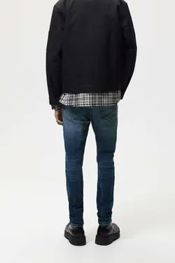 شلوار جین جذب مردانه آبی زارا