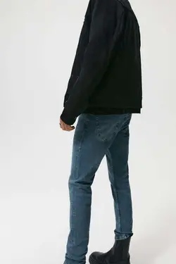 شلوار جین جذب مردانه آبی زارا