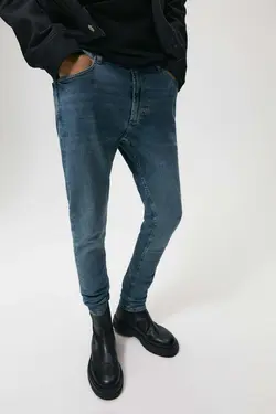 شلوار جین جذب مردانه آبی زارا