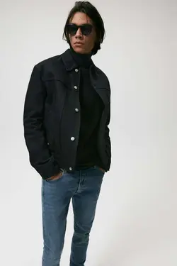 شلوار جین جذب مردانه آبی زارا