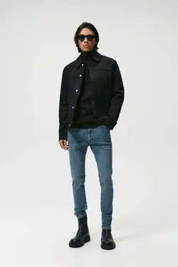 شلوار جین جذب مردانه آبی زارا