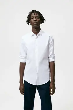 پیراهن رسمی مردانه سفید زارا