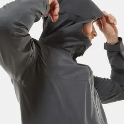 کاپشن ضد آب مردانه خاکستری تیره نورس فیس