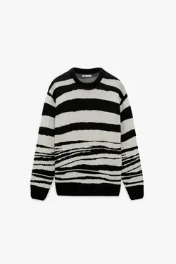 پلیور مردانه سفید زارا