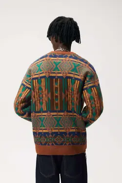 پلیور مردانه قهوه ای زارا