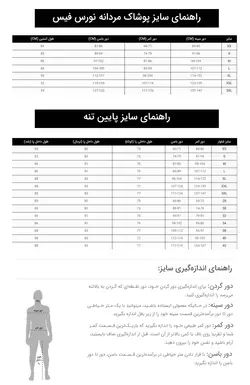 کاپشن پافر مردانه سیاه نورس فیس