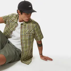 پیراهن مردانه سبز نورس فیس