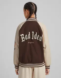 کاپشن خلبانی زنانه رنگ قهوه ای برشکا