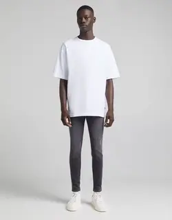 شلوار جین Super skinny مردانه خاکستری برشکا