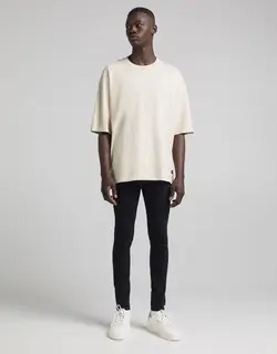 شلوار جین Super skinny مردانه سیاه برشکا