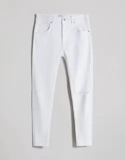 شلوار جین Super skinny مردانه سفید برشکا