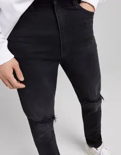 شلوار جین مردانه سیاه برشکا