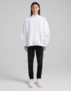 شلوار جین مردانه سیاه برشکا